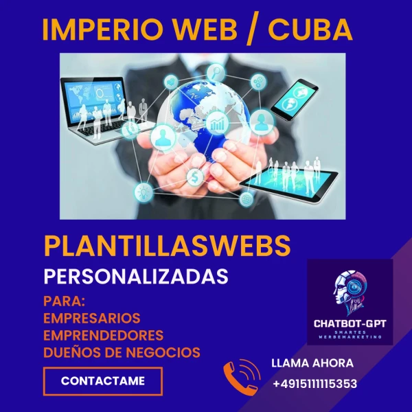 Plantilla web. Todos tus enlaces en el mismo lugar. Presenta lo que tienes.'s foto | IMPERIO WEB |  BizneCubano