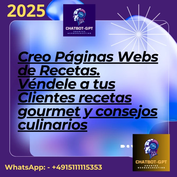 Creo Páginas Webs de Recetas: Véndele a tus Clientes recetas gourmet y consejos culinarios's foto | IMPERIO WEB |  BizneCubano