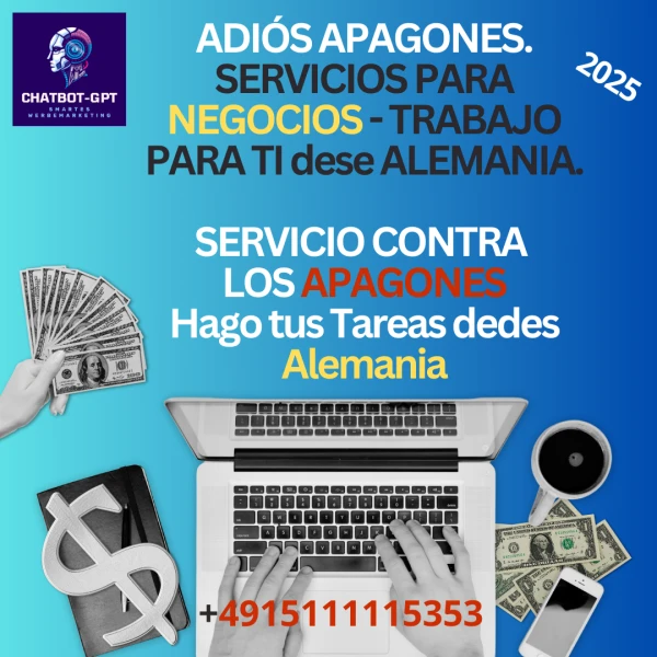 PARA NEGOCIOS-SERVICIOS CONTRA LOS APAGONES-YO TRABAJO DESDE ALEMANIA PARA TI:-SOY TU MENSAJERO-HAGO LAS TAREAS QUE NO PUEDES HACER CUANDO SE VA LA LUZ.'s foto | IMPERIO WEB |  BizneCubano